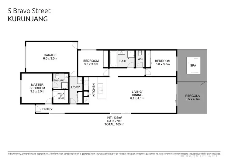 Floorplan of Homely house listing, 5 Bravo Street, Kurunjang VIC 3337