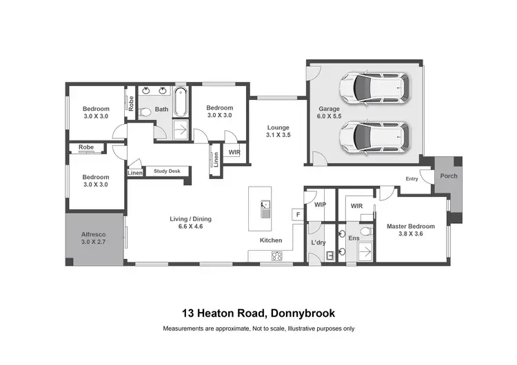 Floorplan of Homely house listing, 13 Heaton Road, Donnybrook VIC 3064