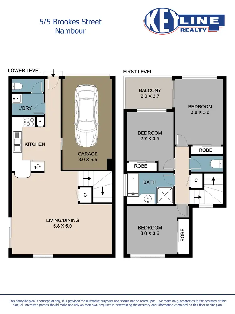 Floorplan of Homely townhouse listing, 5/5 Brookes Street, Nambour QLD 4560