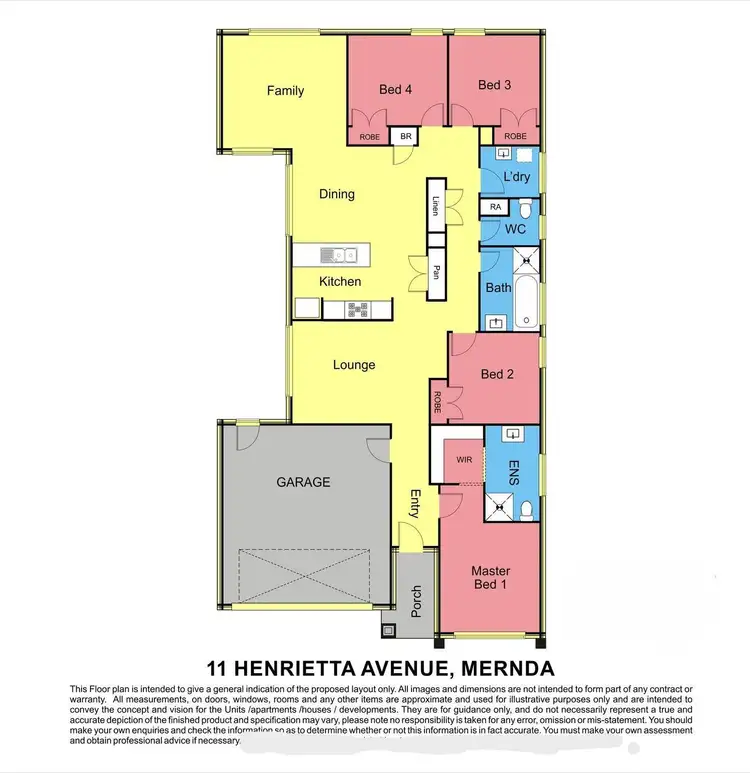 Floorplan of Homely house listing, 11 Henrietta Avenue, Mernda VIC 3754