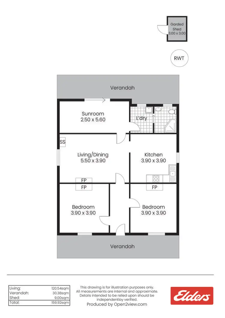 Floorplan of Homely house listing, 22 Alexandra Terrace, Jamestown SA 5491