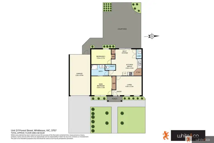Floorplan of Homely unit listing, 2/1 Forest Street, Whittlesea VIC 3757
