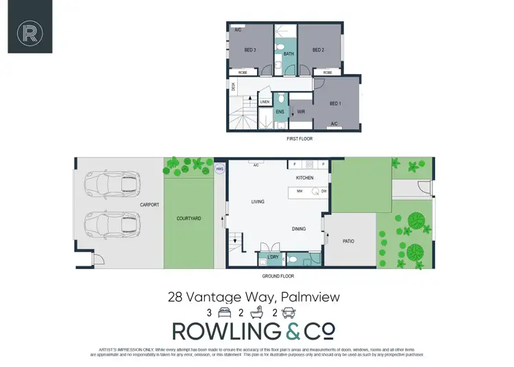 Floorplan of Homely terrace listing, 28 Vantage Way, Palmview QLD 4553