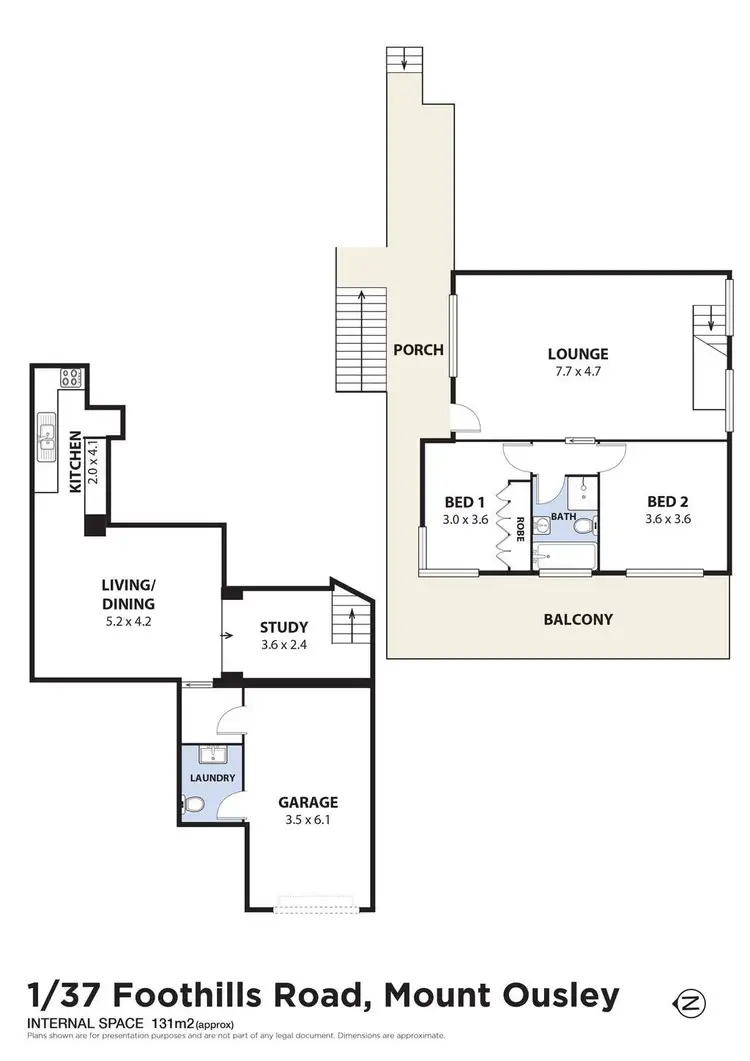 Floorplan of Homely unit listing, 1/37 Foothills Road, Mount Ousley NSW 2519