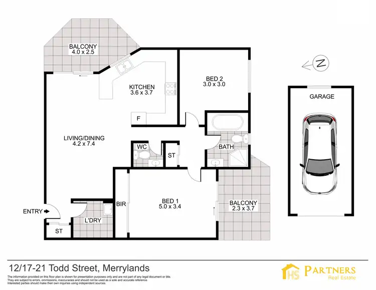 Floorplan of Homely unit listing, 12/17-21 Todd Street, Merrylands NSW 2160
