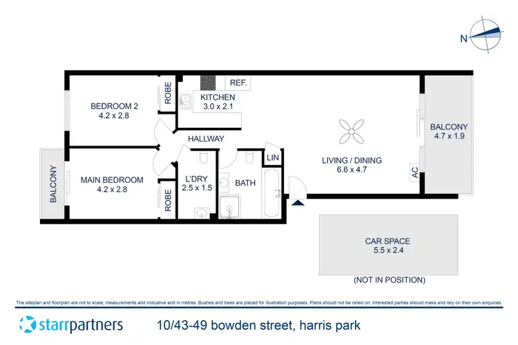 Floorplan of Homely apartment listing, 10/43-49 Bowden Street, Harris Park NSW 2150