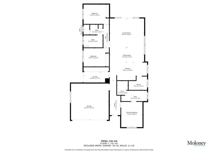 Floorplan of Homely house listing, 175 Golf Club Drive, Howlong NSW 2643