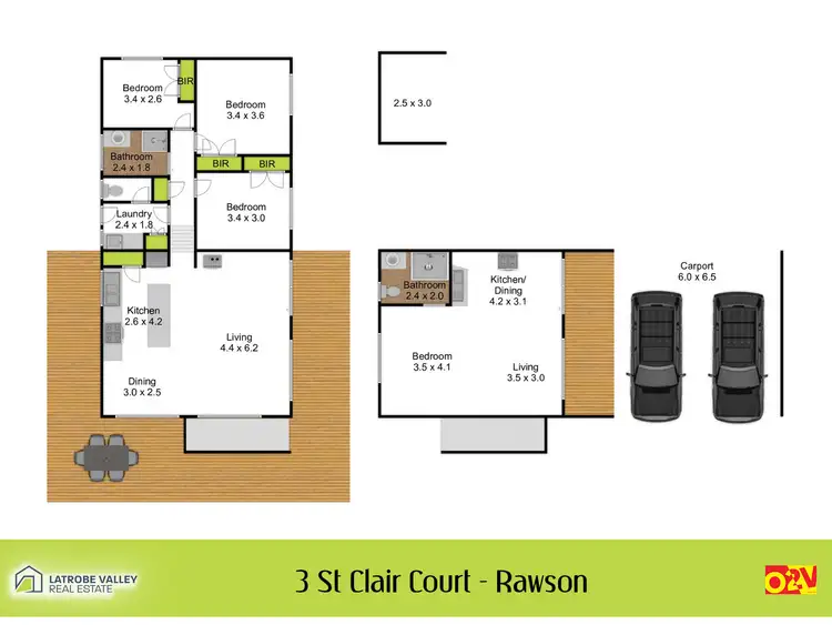 Floorplan of Homely house listing, 3 St Clair Court, Rawson VIC 3825