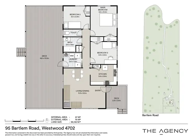 Floorplan of Homely house listing, 95 Bartlem Road, Westwood QLD 4702