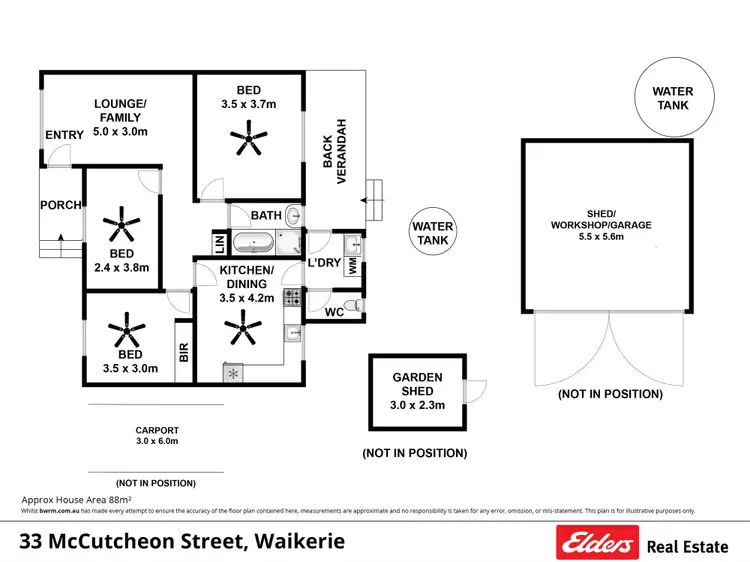 Floorplan of Homely house listing, 33 McCutcheon Street, Waikerie SA 5330