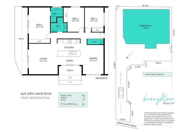 Floorplan of Homely house listing, 94B John Lewis Drive, Port Broughton SA 5522