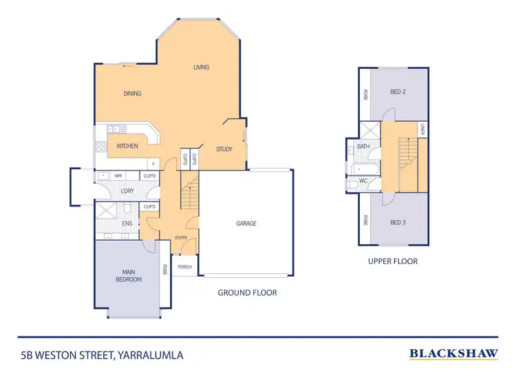 Floorplan of Homely townhouse listing, 5B Weston Street, Yarralumla ACT 2600