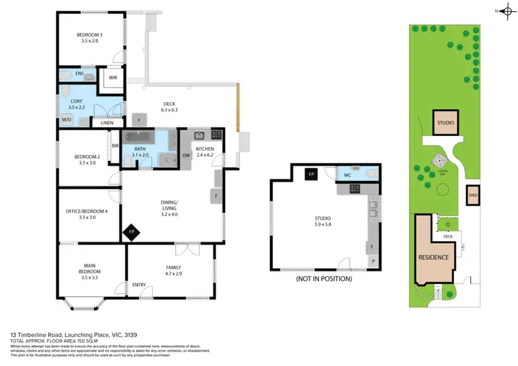 Floorplan of Homely house listing, 13 Timberline Road, Launching Place VIC 3139