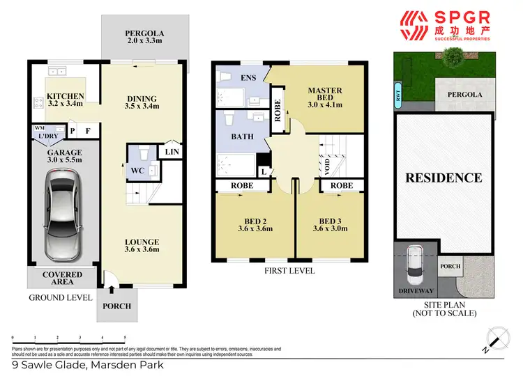 Floorplan of Homely townhouse listing, 9 Sawle Glade, Marsden Park NSW 2765