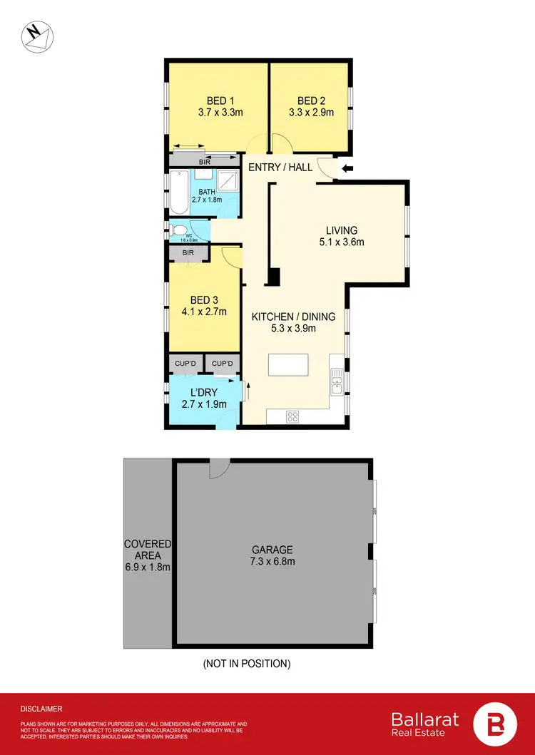 Floorplan of Homely house listing, 5 Rolf Court, Wendouree VIC 3355