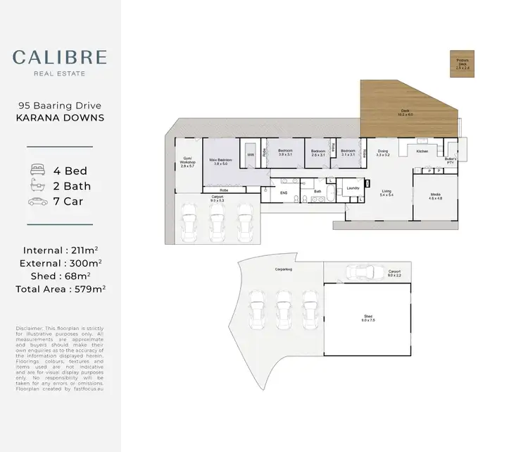 Floorplan of Homely house listing, 95 Baaring Drive, Karana Downs QLD 4306