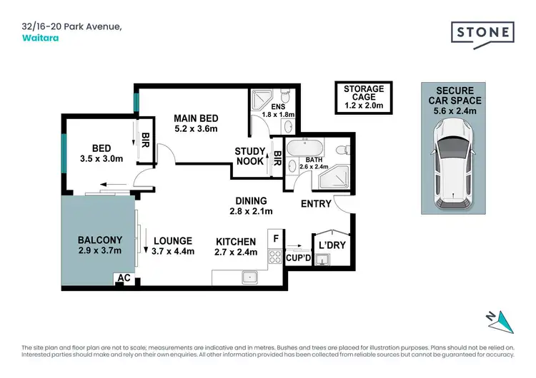 Floorplan of Homely apartment listing, 32/16-20 Park Avenue, Waitara NSW 2077