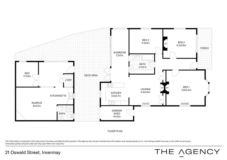 Floorplan of Homely house listing, 21 Oswald Street, Invermay TAS 7248