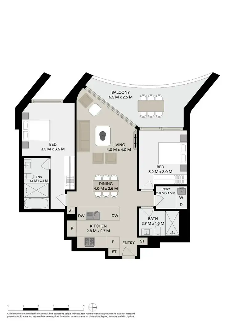Floorplan of Homely apartment listing, 204/40 Solent Circuit, Norwest NSW 2153