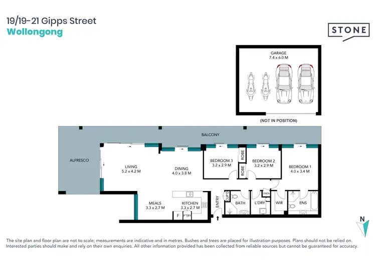 Floorplan of Homely apartment listing, 19/19-21 Gipps Street, Wollongong NSW 2500