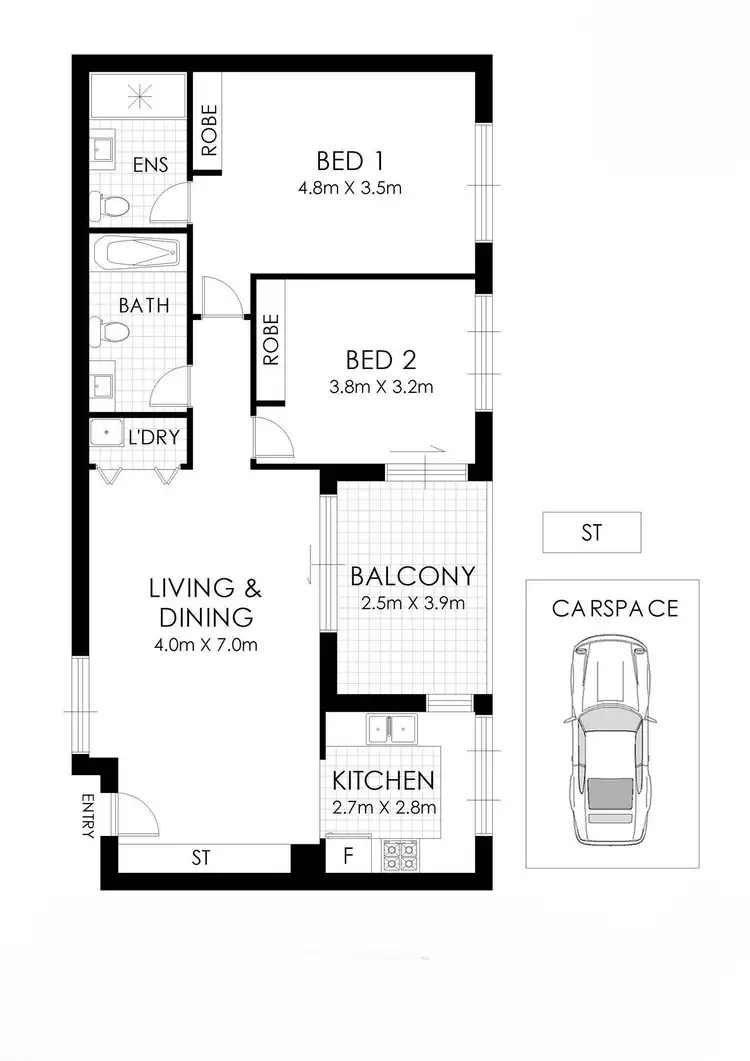 Floorplan of Homely apartment listing, 10/483-485 Bunnerong Road, Matraville NSW 2036