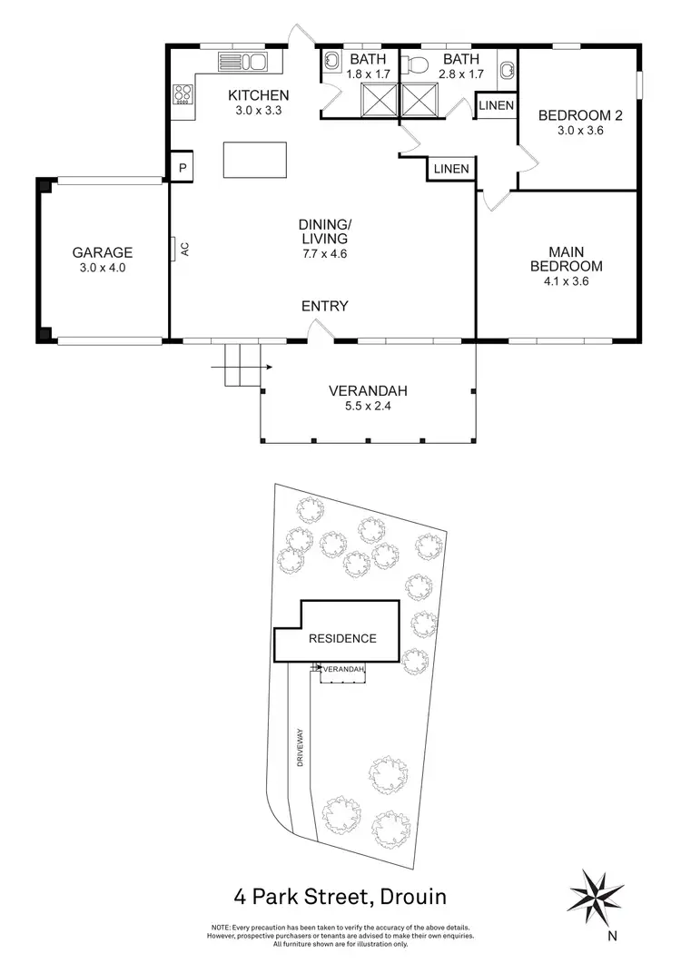 Floorplan of Homely house listing, 4 Park Street, Drouin VIC 3818