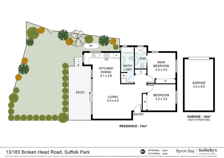 Floorplan of Homely unit listing, 13/183-205 Broken Head Road, Suffolk Park NSW 2481