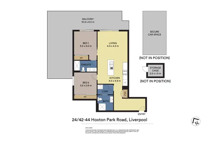 Floorplan of Homely apartment listing, 24/42-44 Hoxton Park Road, Liverpool NSW 2170