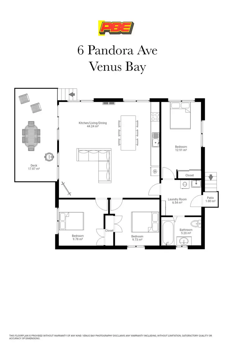 Floorplan of Homely house listing, 6 Pandora Avenue, Venus Bay VIC 3956