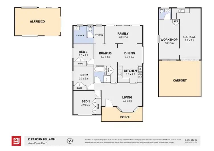 Floorplan of Homely house listing, 22 Park Road, Bellambi NSW 2518