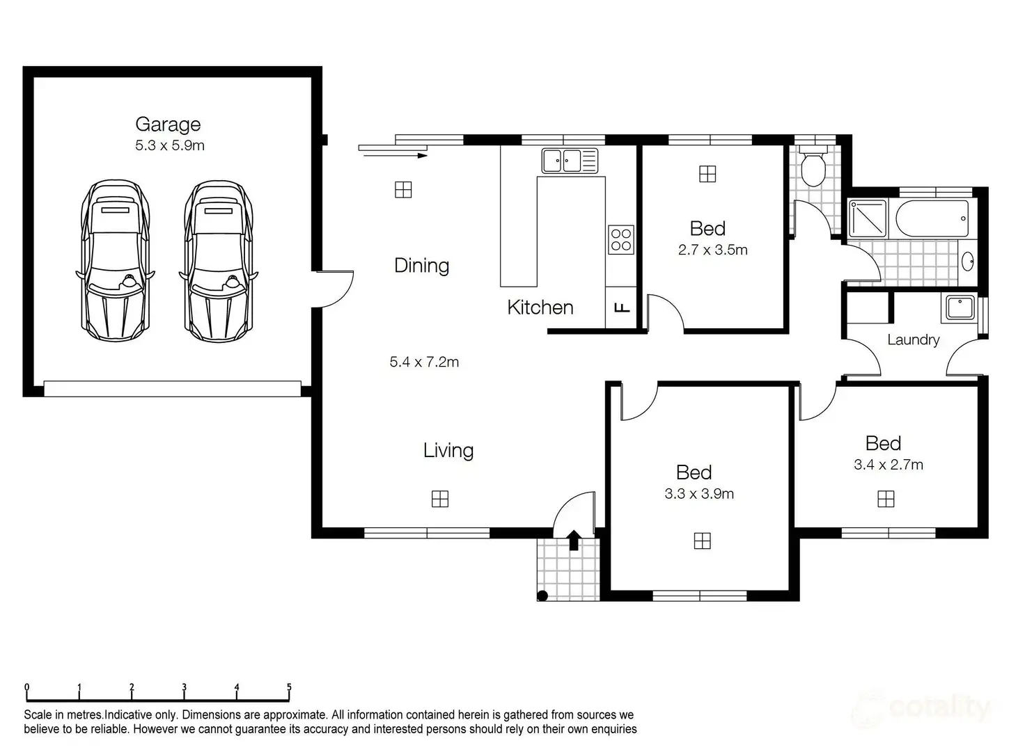 Floorplan of Homely unit listing, 4/48 Seaton Terrace, Seaton SA 5023