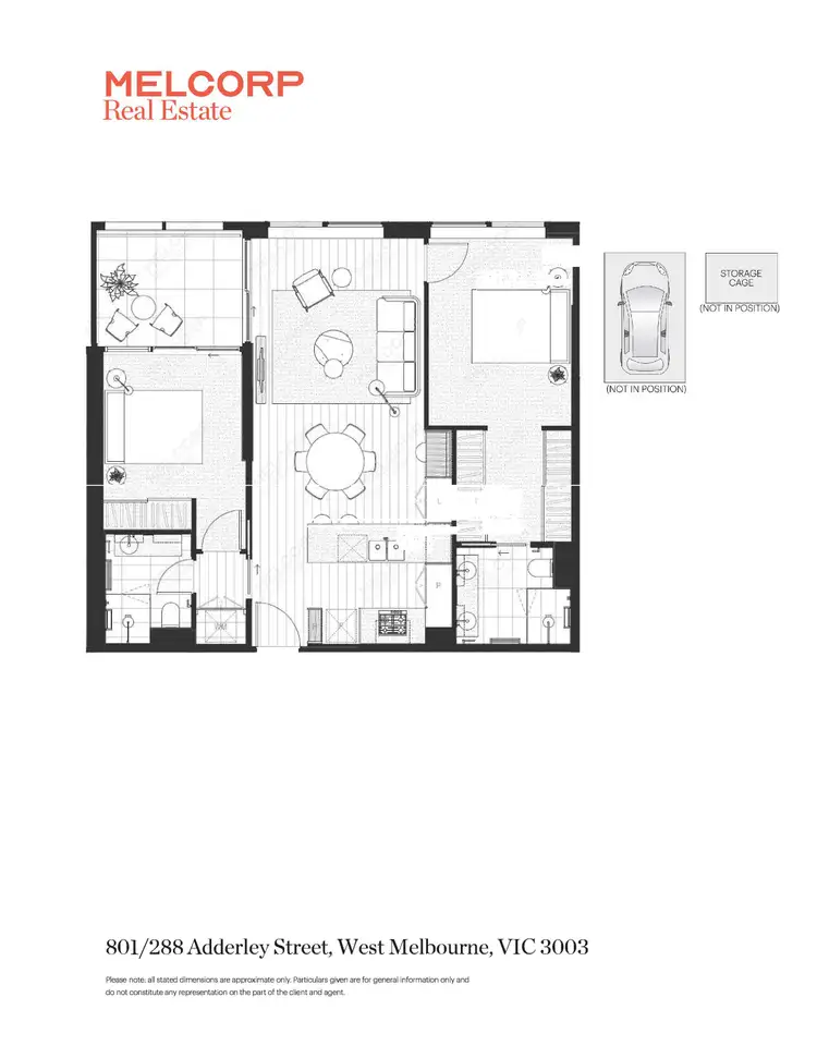 Floorplan of Homely apartment listing, 801/288 Adderley Street, West Melbourne VIC 3003