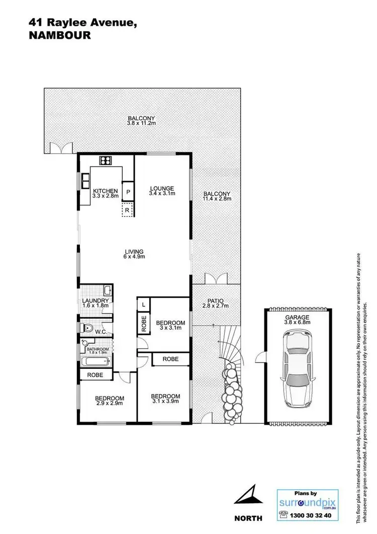 Floorplan of Homely house listing, 41 Raylee Avenue, Nambour QLD 4560