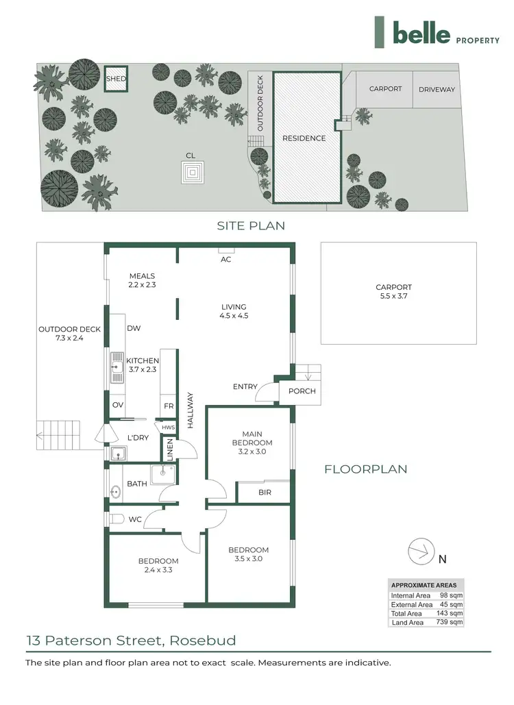 Floorplan of Homely house listing, 13 Paterson Street, Rosebud VIC 3939