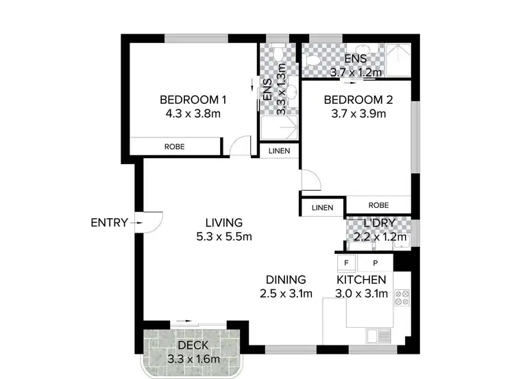 Floorplan of Homely apartment listing, 4/11 Park Street, Tweed Heads NSW 2485