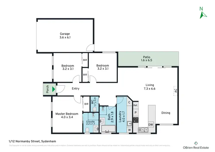 Floorplan of Homely unit listing, 1/12 Normanby Street, Sydenham VIC 3037
