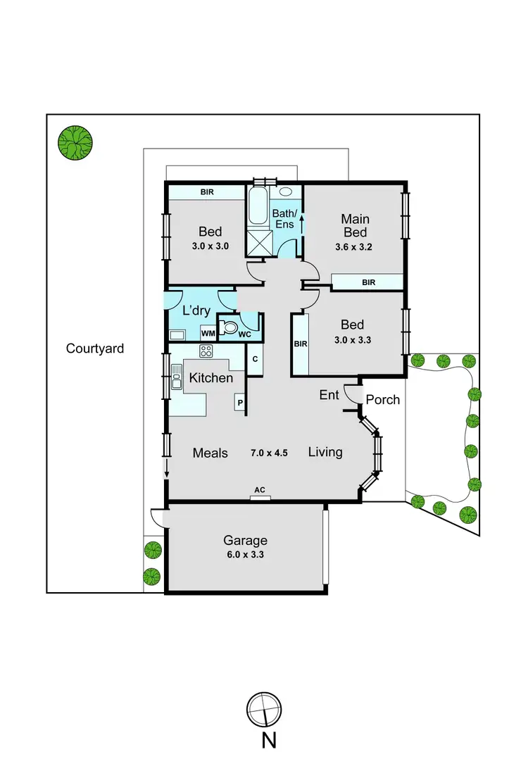 Floorplan of Homely unit listing, 25/61 Hughes Avenue, Edithvale VIC 3196
