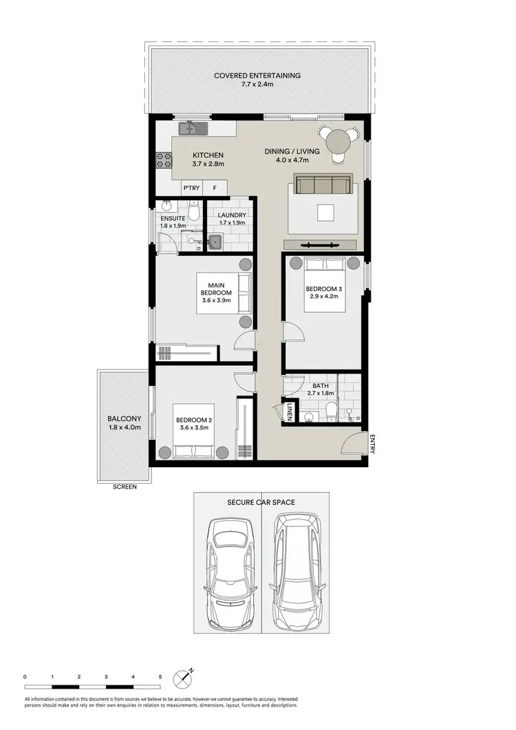 Floorplan of Homely unit listing, 3/12 Range Road, North Gosford NSW 2250