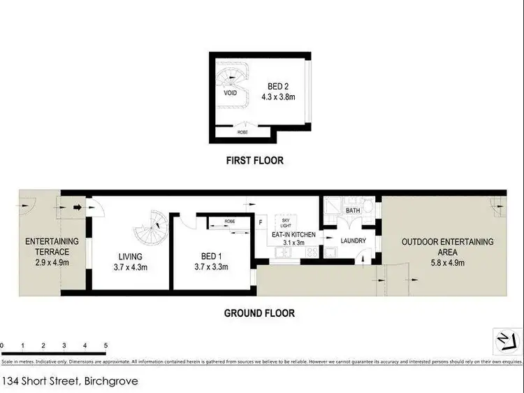 Floorplan of Homely house listing, 134 Short Street, Birchgrove NSW 2041