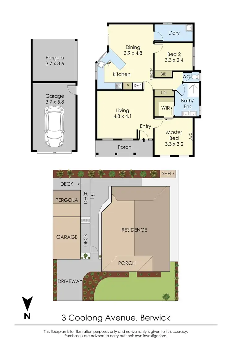 Floorplan of Homely house listing, 3 Coolong Avenue, Berwick VIC 3806