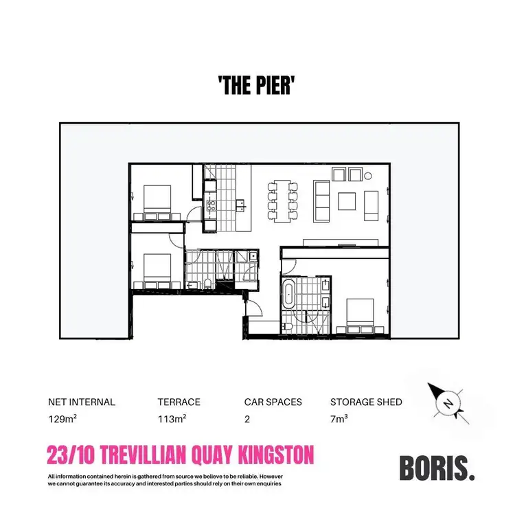 Floorplan of Homely apartment listing, 23/10 Trevillian Quay, Kingston ACT 2604