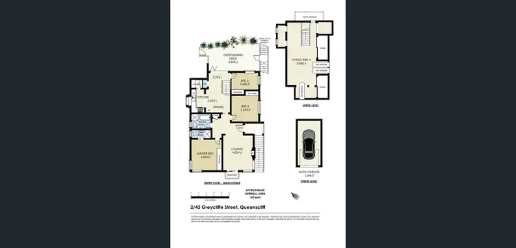 Floorplan of Homely semi-detached listing, 2/43 Greycliffe Street, Queenscliff NSW 2096