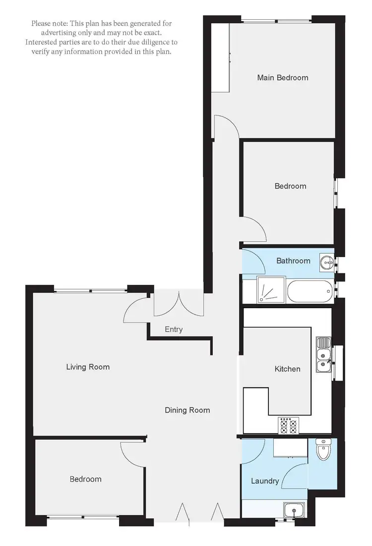 Floorplan of Homely house listing, 1/686 David Street, Albury NSW 2640
