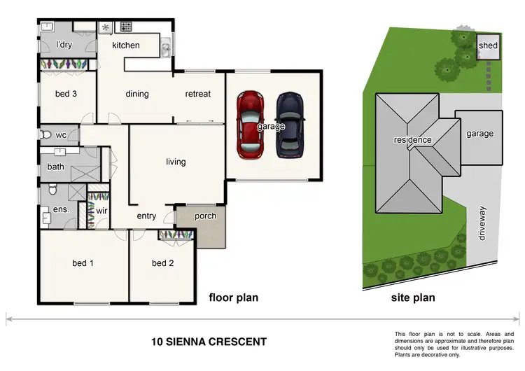 Floorplan of Homely house listing, 10 Sienna Crescent, Endeavour Hills VIC 3802