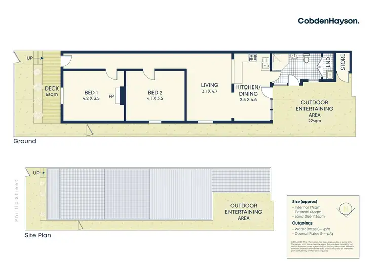 Floorplan of Homely house listing, 12 Phillip Street, Balmain NSW 2041