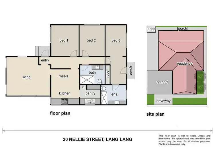 Floorplan of Homely house listing, 20 Nellie Street, Lang Lang VIC 3984