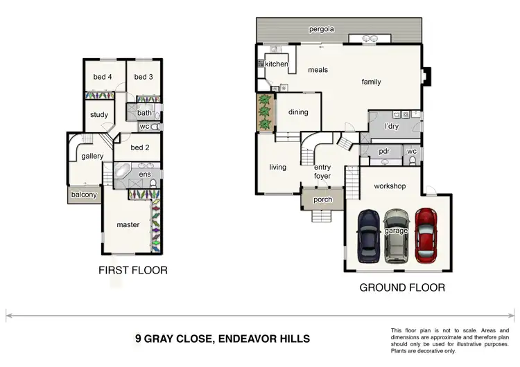 Floorplan of Homely house listing, 9 Gray Close, Endeavour Hills VIC 3802