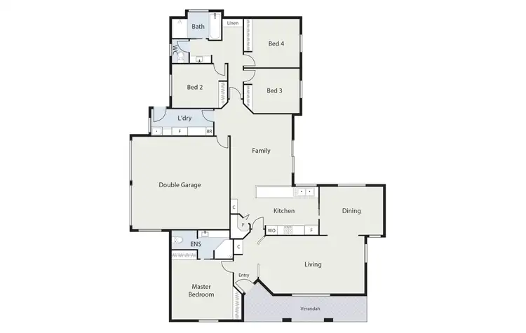 Floorplan of Homely house listing, 2 Leahy Place, Gordon ACT 2906