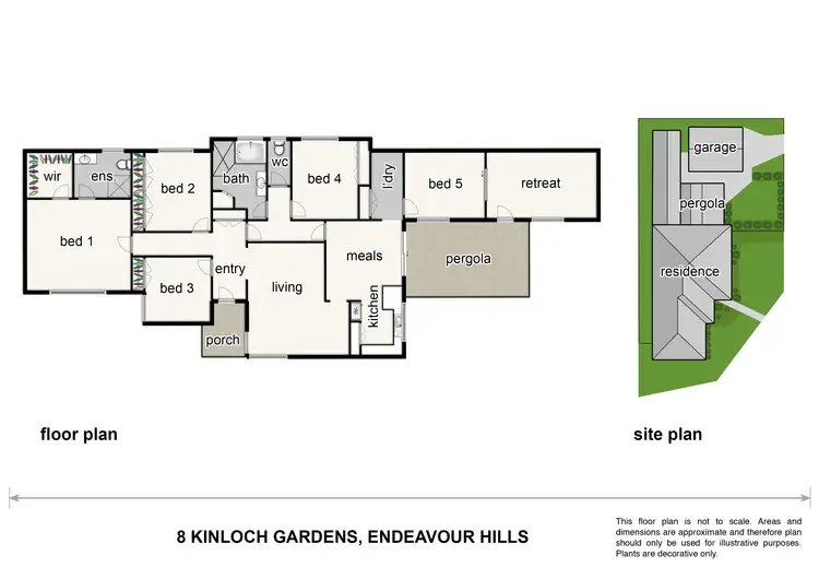 Floorplan of Homely house listing, 8 Kinloch Gardens, Endeavour Hills VIC 3802