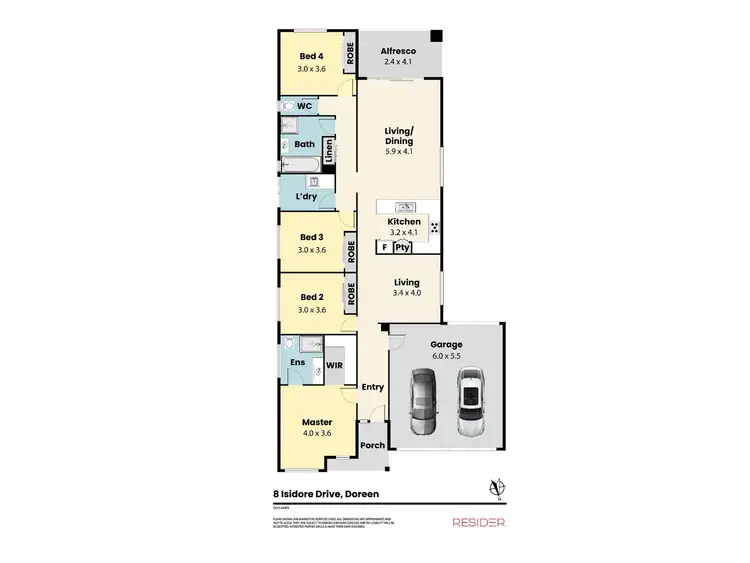 Floorplan of Homely house listing, 8 Isidore Drive, Doreen VIC 3754